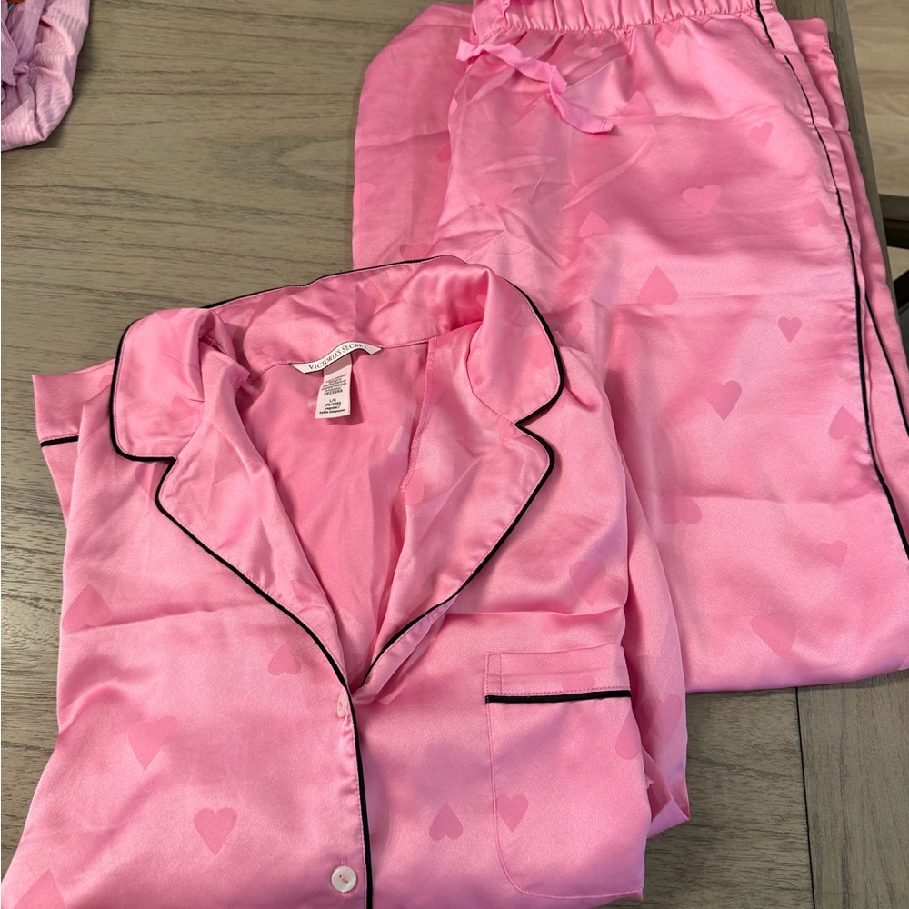 Victoria's Secret Pink Satin Pajamas